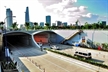 Modern buildings above Thu Thiem Tunnel.