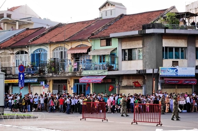 People in Ho Chi Minh City at the opening ceremony.