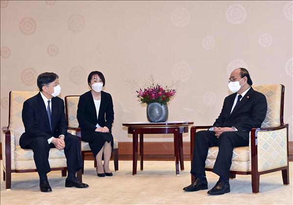 フック国家主席 日本の天皇陛下と会見