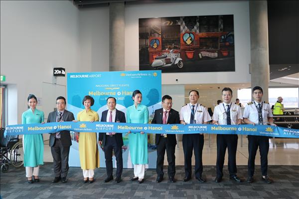 Vietnam Airlines khai trương đường bay thẳng Hà Nội - Melbourne