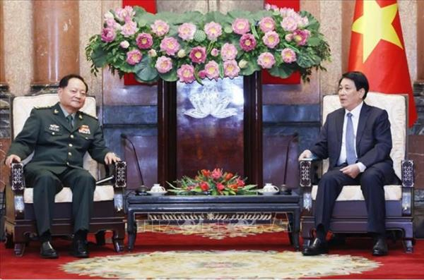 越南国家主席梁强会见中共中央军委副主席张又侠
