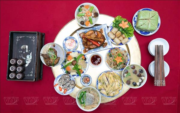 Elaboraciones típicas de la fiesta del Tet en el norte de Vietnam