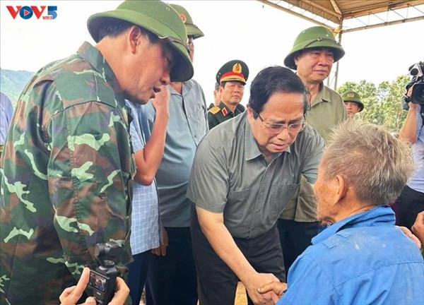 លោកនាយករដ្ឋមន្ត្រីស្នើឱ្យពន្លឿនការងារជំនះពុះពារលើផលវិបាកដោយគ្រោះធម្មជាតិនៅខេត្ត Dien Bien