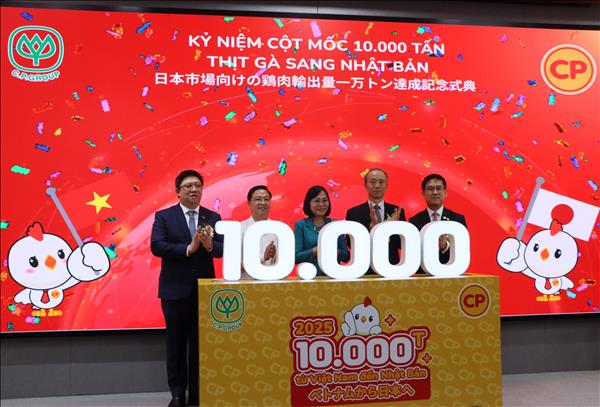 CPV Food Bình Phước cán mốc xuất khẩu 10.000 tấn thịt gà chế biến sang Nhật Bản