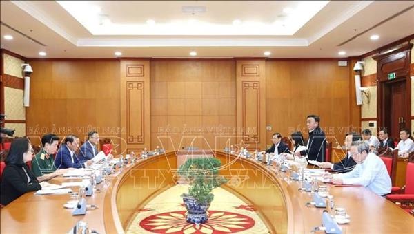 越共中央书记处常务书记陈锦绣督导越共十四大筹备工作