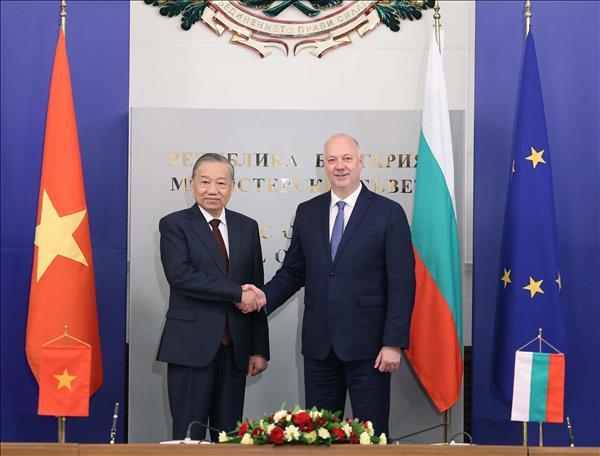 Tổng Bí thư Tô Lâm hội kiến Thủ tướng Bulgaria Rosen Zhelyazkov