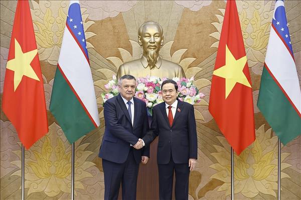 Công ước Hà Nội: Chủ tịch Quốc hội Trần Thanh Mẫn tiếp Chủ tịch Hạ viện Uzbekistan