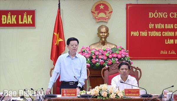 ឧបនាយករដ្ឋមន្ត្រី លោក ម៉ាយ វ៉ាន់ ជីញ អញ្ជើញជួបធ្វើការជាមួយថ្នាក់ដឹកនាំខេត្តដាក់ឡាក់