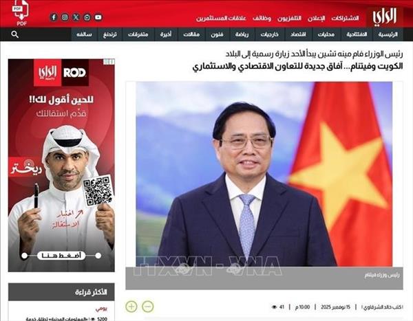 La visite du Premier ministre Pham Minh Chinh largement relayée par les médias koweïtiens