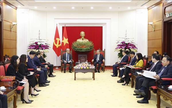 Tổng Bí thư Tô Lâm tiếp Giám đốc Tập đoàn A.P.Moller - Maersk