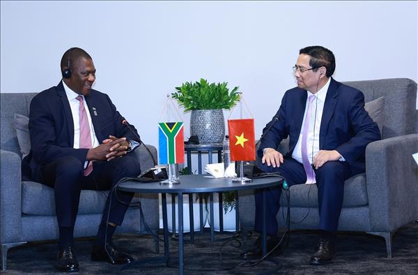 G20 : Le Premier ministre vietnamien rencontre le vice-président sud-africain à Johannesburg