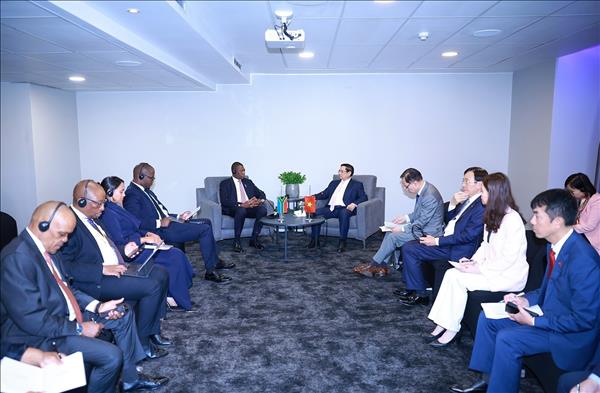 Thủ tướng Phạm Minh Chính tiếp Phó Tổng thống Cộng hòa Nam Phi Paul Mashatile