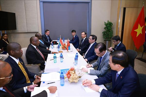 Thủ tướng Phạm Minh Chính hội kiến Tổng thống Nam Phi: Nâng cấp quan hệ Việt Nam - Nam Phi lên Đối tác Chiến lược