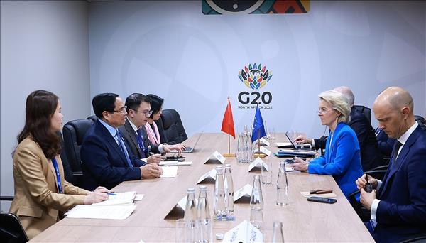 Thủ tướng Phạm Minh Chính thảo luận với Thủ tướng Canada, Chủ tịch EU về tăng cường kết nối CPTPP - EU