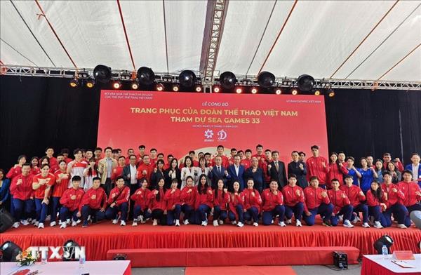 Présentation des tenues officielles de la délégation sportive vietnamienne aux SEA Games 33