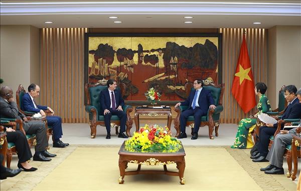 Thủ tướng Phạm Minh Chính tiếp Chủ tịch hãng Thông tấn Prensa Latina, Cuba