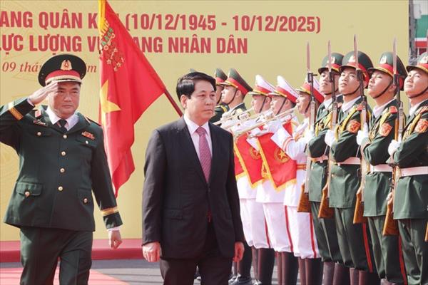 Presidente vietnamita resalta logros de Región Militar 7 en su 80 aniversario