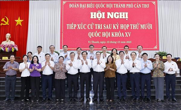 Chủ tịch Quốc hội Trần Thanh Mẫn tiếp xúc cử tri sau Kỳ họp thứ 10, Quốc hội khóa XV
