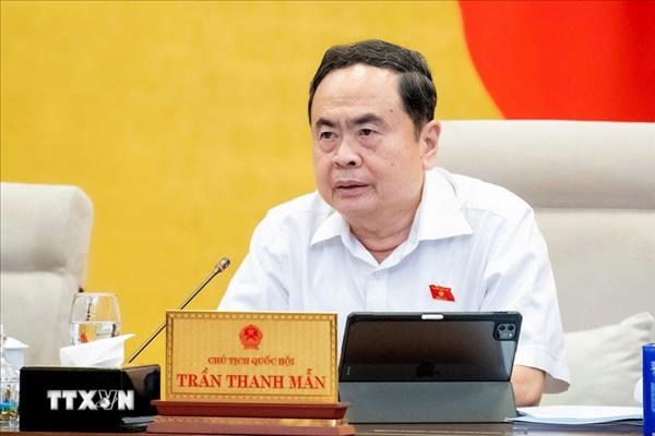 Chủ tịch Quốc hội Trần Thanh Mẫn chủ trì Phiên họp thứ tư Hội đồng Bầu cử quốc gia