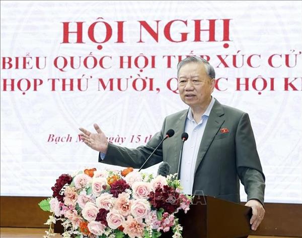 Генеральный секретарь ЦК КПВ То Лам провёл встречу с избирателями Ханоя