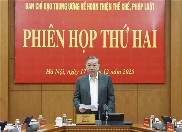 Tổng Bí thư Tô Lâm: Tạo hành lang pháp lý thuận lợi nhất để thúc đẩy phát triển đất nước