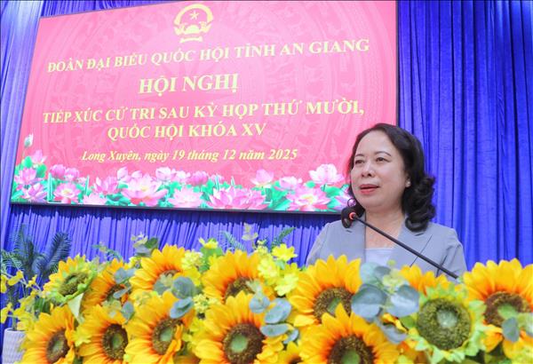 Phó Chủ tịch nước Võ Thị Ánh Xuân: Chính sách xã hội luôn là trụ cột quan trọng của sự phát triển