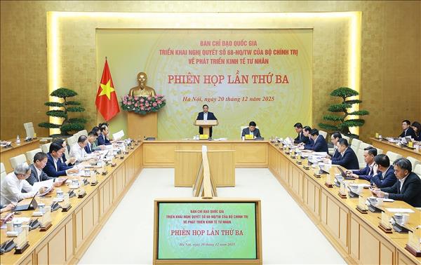 Thủ tướng Phạm Minh Chính chủ trì Phiên họp thứ 3 của Ban Chỉ đạo phát triển kinh tế tư nhân