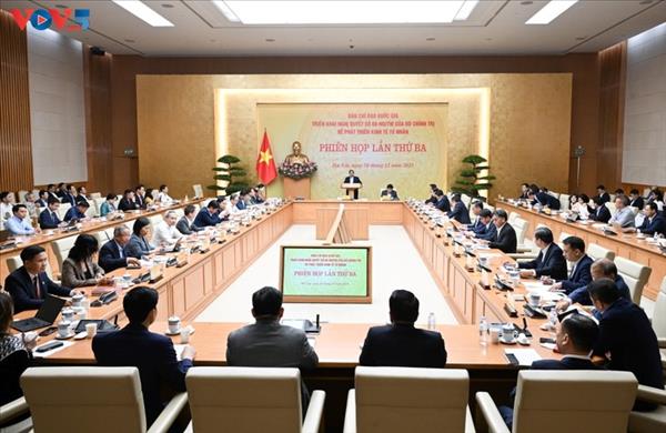 លោកនាយករដ្ឋមន្ត្រី ហ្វាម មិញជីញ អញ្ជើញជាអធិបតីក្នុងកិច្ចប្រជុំលើកទី៣ នៃគណៈកម្មាធិការដឹកនាំការអភិវឌ្ឍសេដ្ឋកិច្ចឯកជន