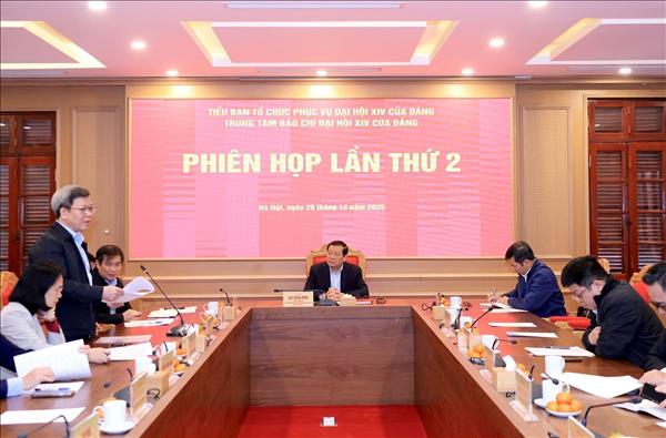 Tập trung cao độ, khẩn trương triển khai nhiệm vụ của Trung tâm báo chí Đại hội XIV của Đảng
