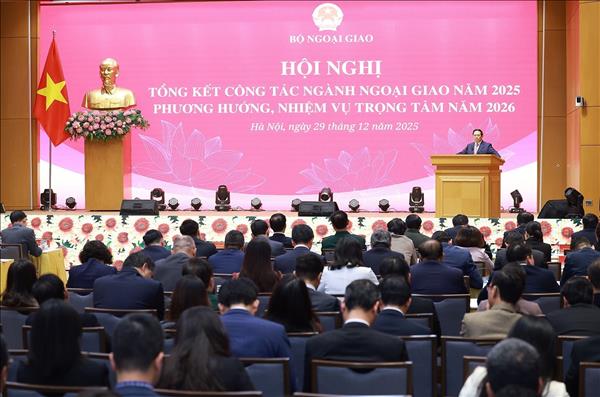 Thủ tướng Phạm Minh Chính: Phải đẩy mạnh triển khai chiến lược đối ngoại toàn diện ở tầm cao mới