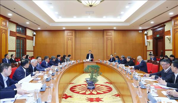 越共中央书记处常务书记主持召开越共十四大筹备工作会议