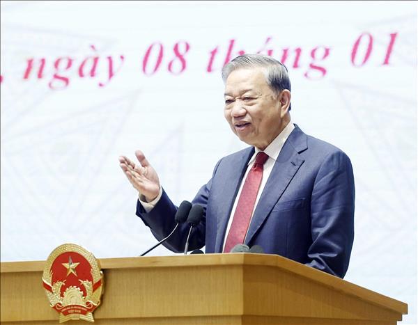 Tổng Bí thư Tô Lâm: Chuyển mạnh và thực chất tư duy quản lý sang kiến tạo phát triển, chấm dứt đùn đẩy, né tránh