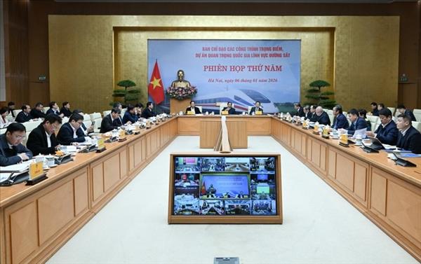 ທ່ານນາຍົກລັດຖະມົນຕີ ຟ້າມມິນຈິງ ຮຽກຮ້ອງຕ້ອງສຸມໃສ່ນຳພາ, ແຫຼ່ງກຳລັງໃຫ້ແກ່ບັນດາໂຄງການທາງລົດໄຟ