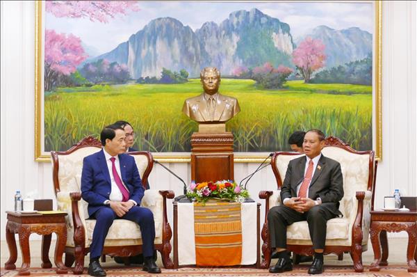 Lãnh đạo Bộ Công an Việt Nam chúc mừng thành công Đại hội Đảng Nhân dân Cách mạng Lào