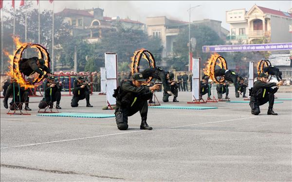 Rèn luyện lực lượng tinh nhuệ, bảo đảm an ninh trật tự phục vụ Đại hội XIV của Đảng