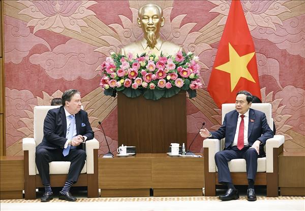 Chủ tịch Quốc hội Trần Thanh Mẫn tiếp các Đại sứ Campuchia, Hoa Kỳ và Philippines chào từ biệt