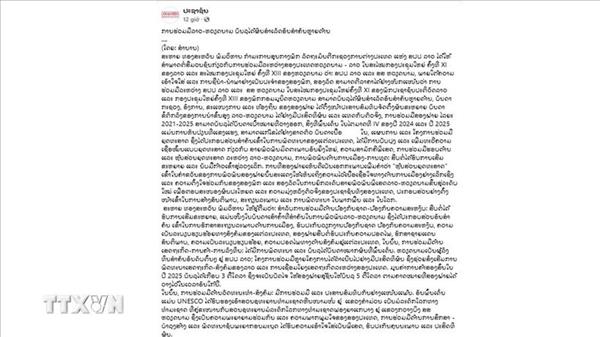 Diario Pasaxon resalta avances integrales en relaciones Laos-Vietnam