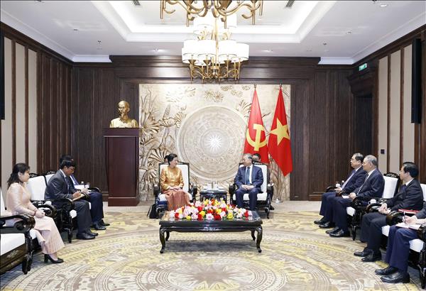 Tổng Bí thư Tô Lâm tiếp Đại sứ Campuchia Chea Kimtha đến chào từ biệt