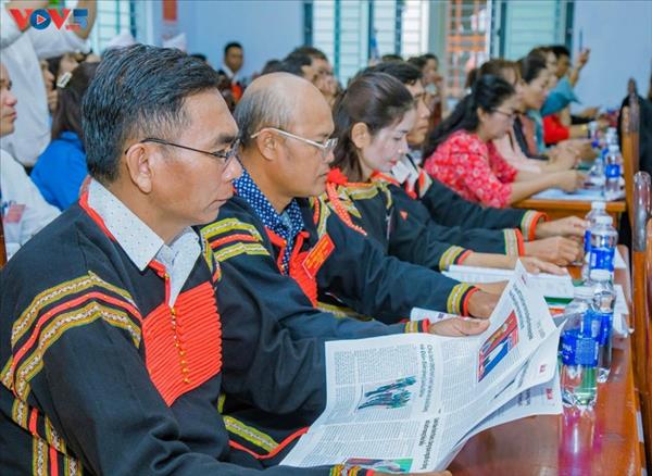 ប្រជាជនបណ្ដាជនជាតិនៅតំបន់ខ្ពង់រាបភាគកណ្ដាល-ប៉ែកខាងត្បូងភូមិភាគកណ្តាល ជឿជាក់យ៉ាងមោះមុតលើមហាសន្និបាតលើកទី១៤ របស់បក្ស