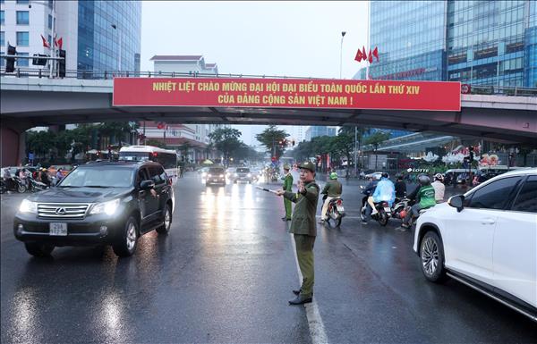 Đại hội XIV của Đảng: Đảm bảo an ninh trật tự, an toàn giao thông cho phiên khai mạc