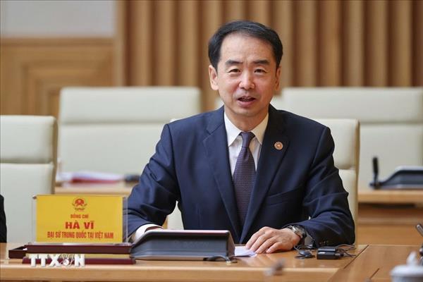 Embajador chino destaca nuevo impulso al desarrollo de Vietnam tras XIV Congreso del Partido