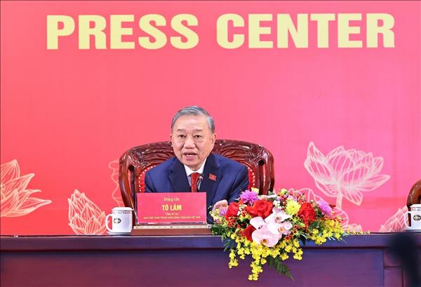Party General Secretary To Lam chairs intl press conference to announce outcomes of 14th National Party Congress