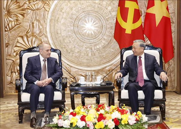 Tổng Bí thư Tô Lâm tiếp Đoàn đại biểu Đảng Azerbaijan Mới