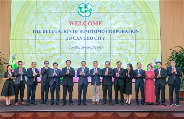 Cần Thơ mời gọi Tập đoàn Sumitomo đầu tư vào lĩnh vực công nghiệp, đô thị thông minh​