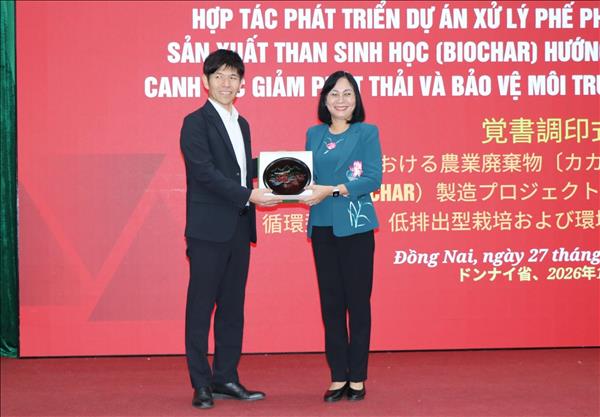 Đồng Nai và doanh nghiệp Nhật hợp tác xử lý vỏ ca cao sản xuất than sinh học