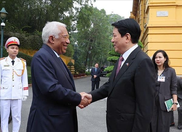 Chủ tịch nước Lương Cường chủ trì lễ đón chính thức Chủ tịch Hội đồng châu Âu