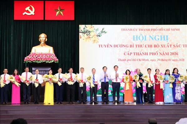 Thành phố Hồ Chí Minh tuyên dương 233 Bí thư chi bộ xuất sắc tiêu biểu năm 2026
