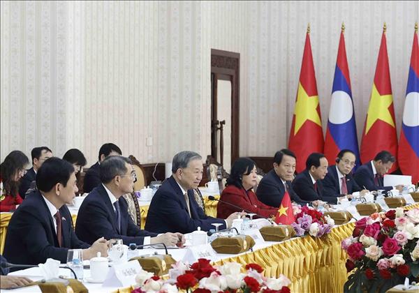 トー・ラム書記長 ベトナム共産党第14回党大会の結果をラオス側に通知