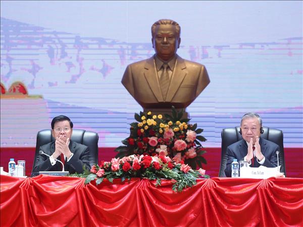 Tổng Bí thư Tô Lâm thông báo kết quả Đại hội đại biểu toàn quốc lần thứ XIV của Đảng Cộng sản Việt Nam tại Lào