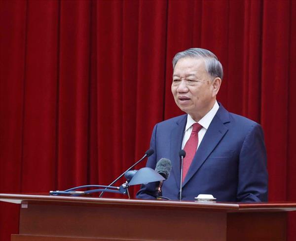 越共中央总书记苏林会见越共十四大筹备各小组成员